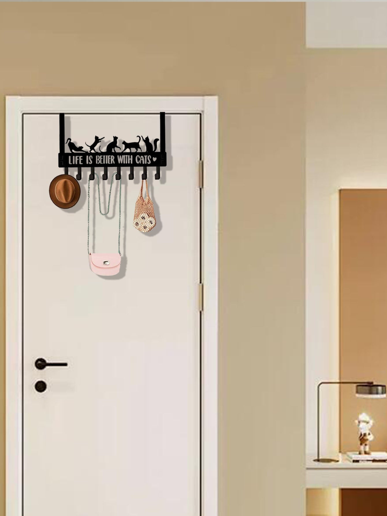 Over-The-Door Cat Organizer