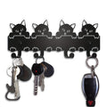 Cat Metal Keychain - Cute Wall Mounted Key Holder