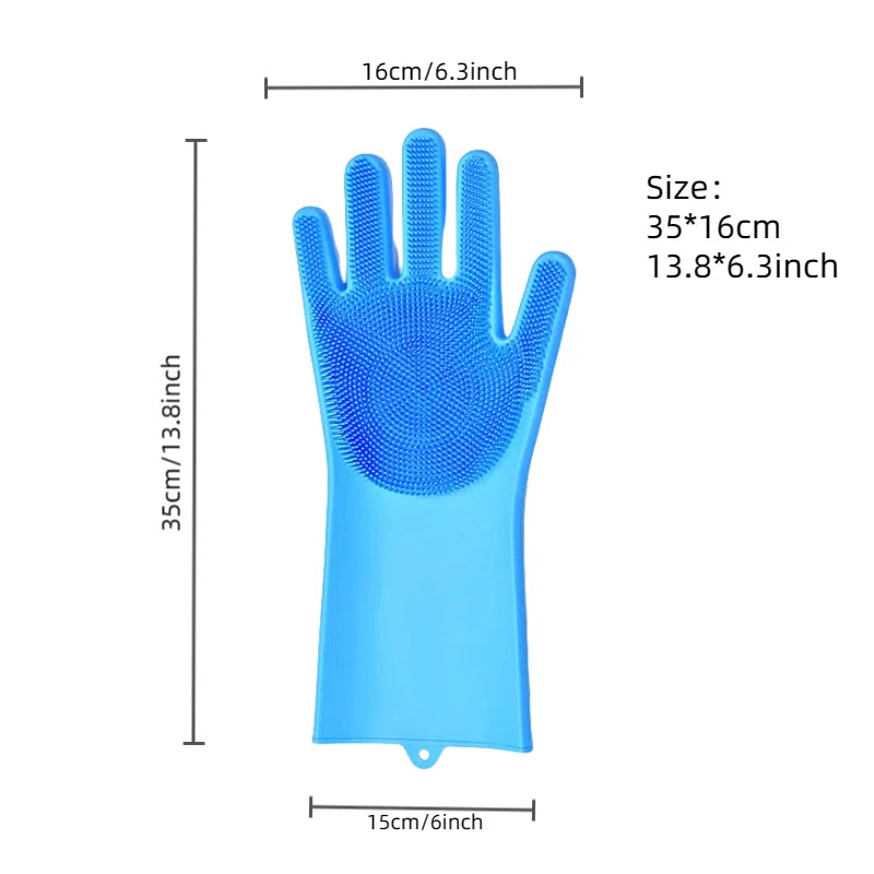 Silicone Cat Bathing Glove