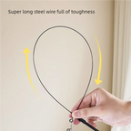 Cat Feather Fishing Toy (Steel Wire Pole)