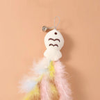 Cat Feather Fishing Toy (Steel Wire Pole)