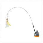 Cat Feather Fishing Toy (Steel Wire Pole)