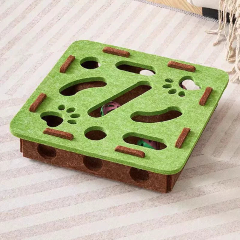 Interactive Cat Toy Maze Puzzle