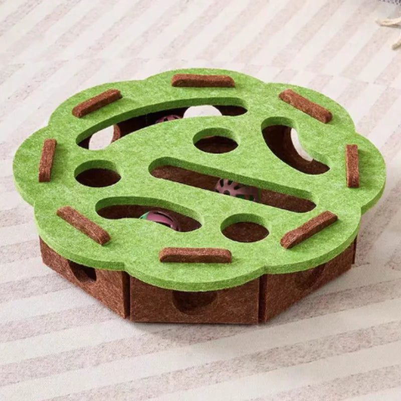 Interactive Cat Toy Maze Puzzle