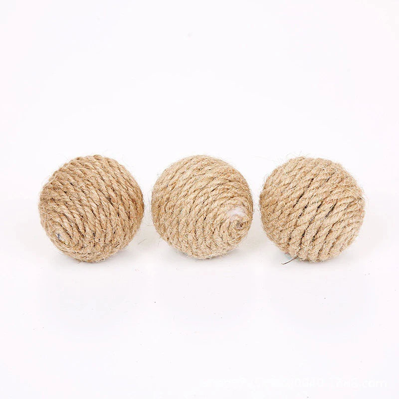5PCS Sisal Cat Sounding Balls