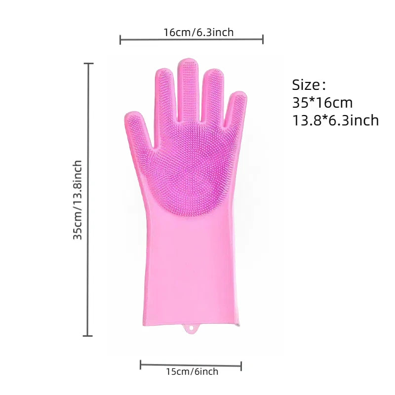 Silicone Cat Bathing Glove