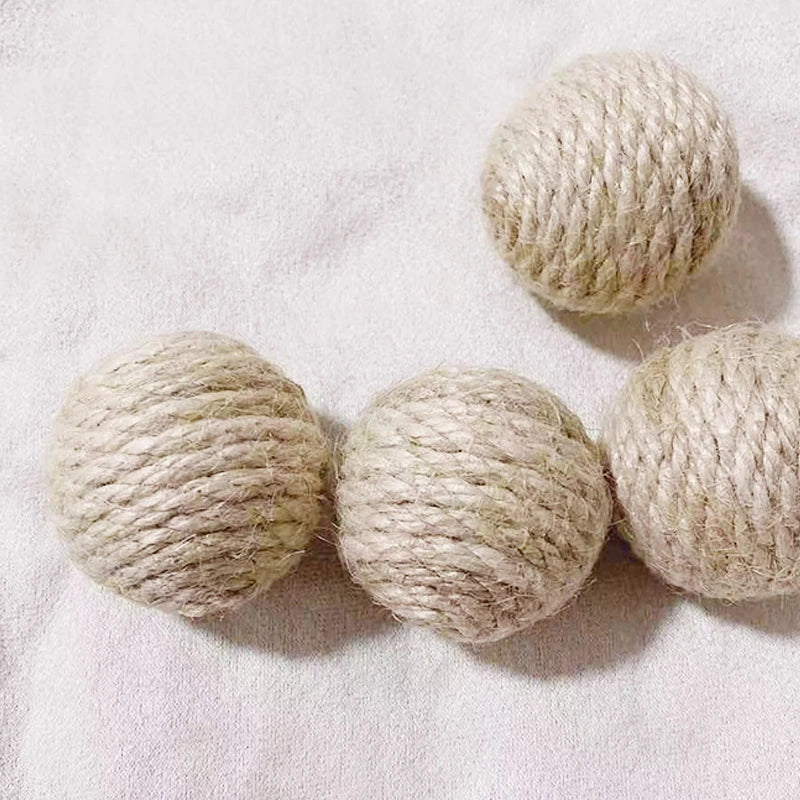 5PCS Sisal Cat Sounding Balls