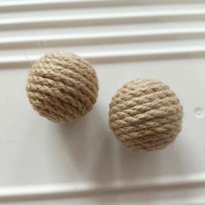 5PCS Sisal Cat Sounding Balls