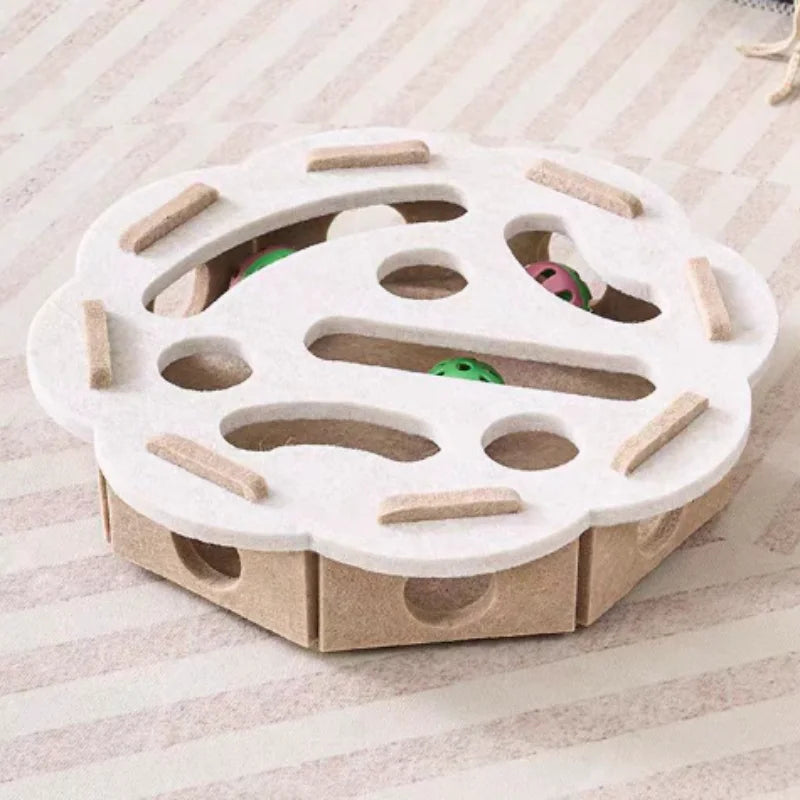 Interactive Cat Toy Maze Puzzle