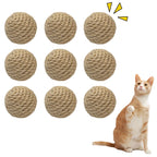 5PCS Sisal Cat Sounding Balls