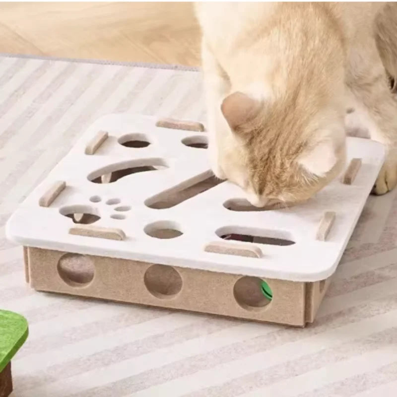 Interactive Cat Toy Maze Puzzle