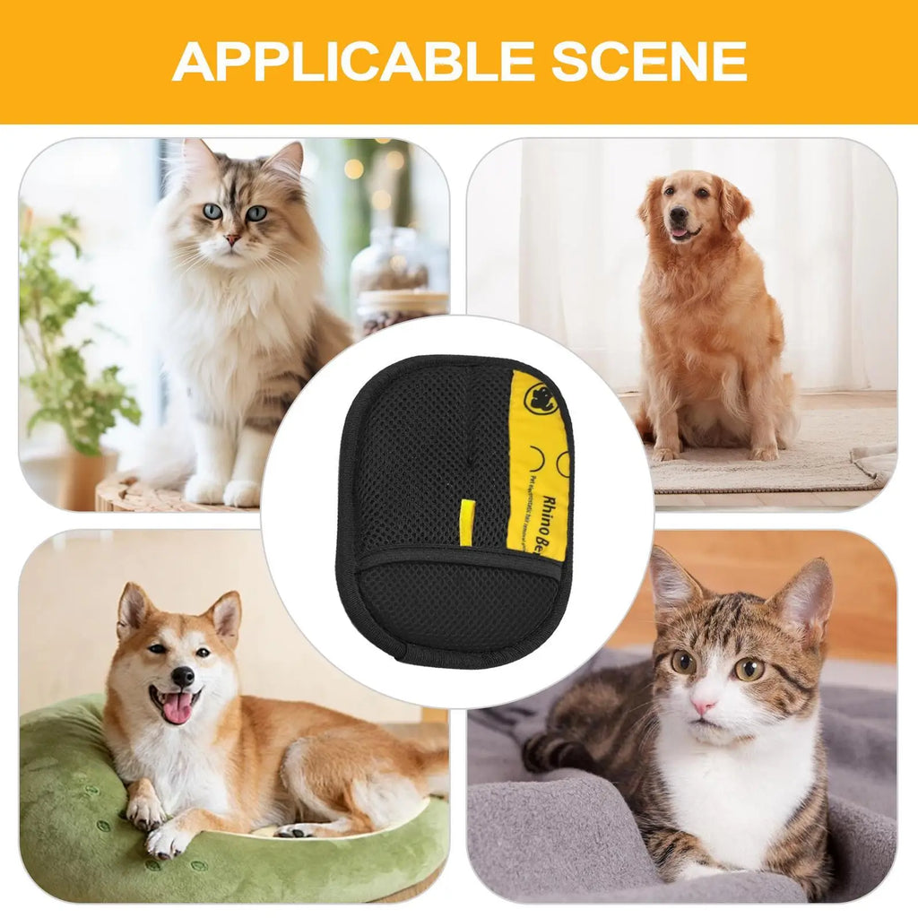 2pcs Cat Grooming Gloves Pet Hair Remover