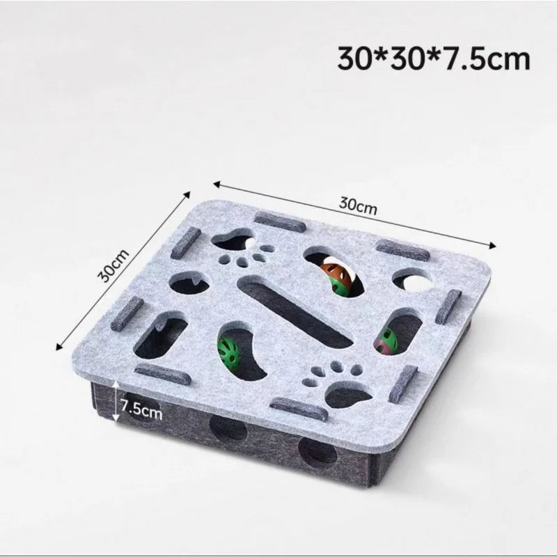 Interactive Cat Toy Maze Puzzle