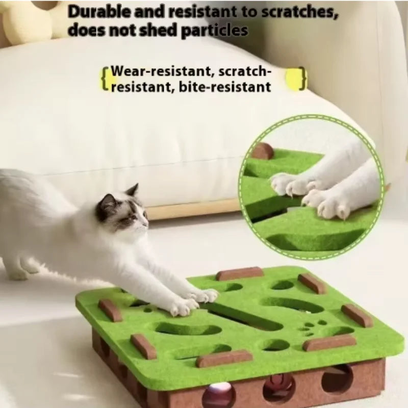 Interactive Cat Toy Maze Puzzle